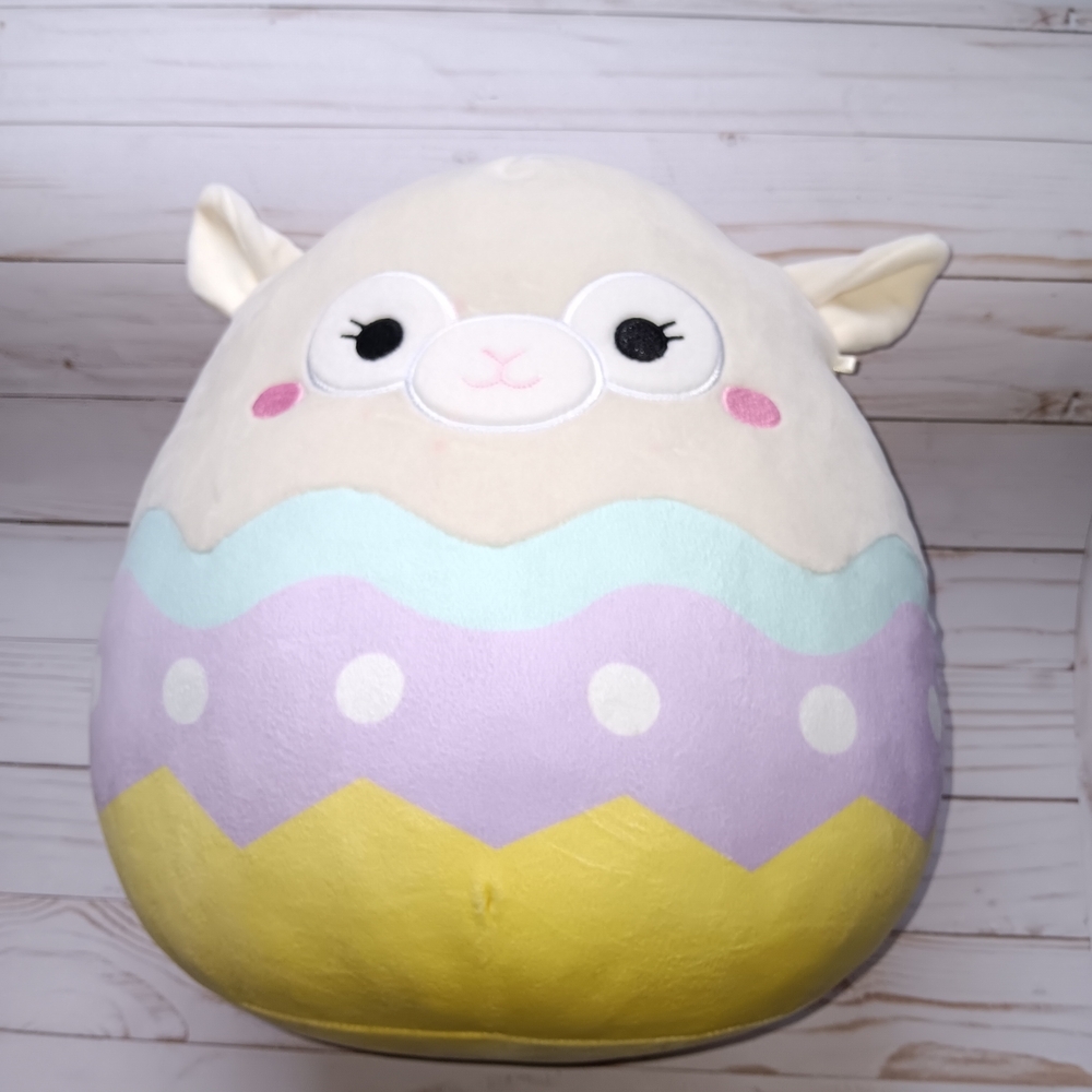 Squishmallow Leah The Llama Easter Egg Cuddly Pastel Plush Toy